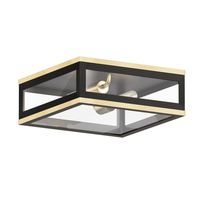 Maxim Lighting Neoclass Black Gold Outdoor Flushmount 30059CLBKGLD - Outdoor Flushmounts