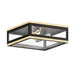 Maxim Lighting Neoclass Black Gold Outdoor Flushmount 30059CLBKGLD - Outdoor Flushmounts