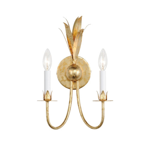 Maxim Lighting Paloma Gold Leaf Wall Sconce 2882GL - Wall Sconces