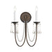 Maxim Lighting Plumette Chestnut Bronze Wall Sconce 12161CHB/CRY - Wall Sconces