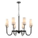 Maxim Lighting Town and Country Black Chandelier 32008SWBK - Chandeliers