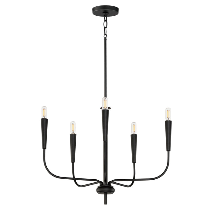 Maxim Lighting Vela Black Chandelier 24815BK - Chandeliers