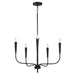 Maxim Lighting Vela Black Chandelier 24815BK - Chandeliers