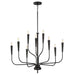 Maxim Lighting Vela Black Chandelier 24819BK - Chandeliers