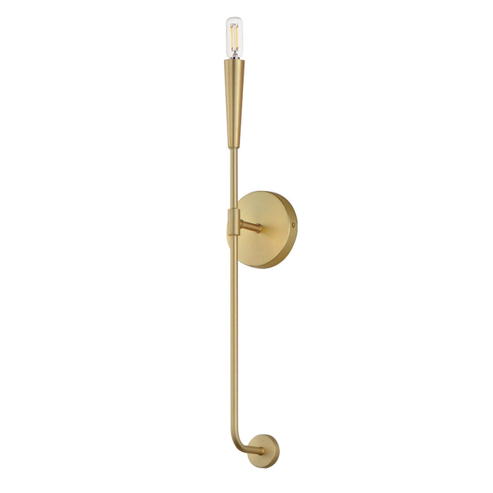 Maxim Lighting Vela Satin Brass Wall Sconce 24811SBR - Wall Sconces