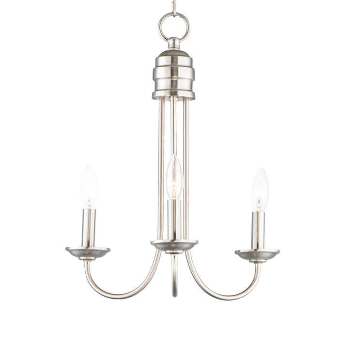 Maxim Logan Satin Nickel 3 Light Pendant 10343SN
