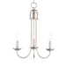 Maxim Logan Satin Nickel 3 Light Pendant 10343SN