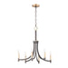 Maxim Lyndon Bronze Antique Brass 6 Light Chandelier 21526BZAB