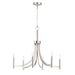 Maxim Lyndon Satin Nickel 6 Light Chandelier 21526SN