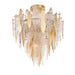 Maxim Majestic Gold Leaf 10 Light Flushmount 32320CLCMPGL