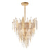 Maxim Majestic Gold Leaf 12 Light Chandelier 32325CLCMPGL