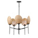 Maxim Maldives Black 5 Light Chandelier 12605NABK - Chandeliers