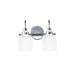 Maxim Milk Polished Chrome 2 Light Bath Vanity 12332WTPC - Bath Vanitys