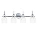 Maxim Milk Polished Chrome 4 Light Bath Vanity 12334WTPC - Bath Vanitys