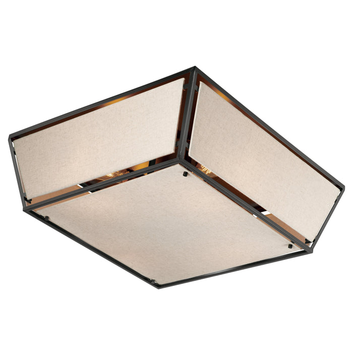 Maxim Montauk Black 4 Light Flushmount 20260FTCVBK