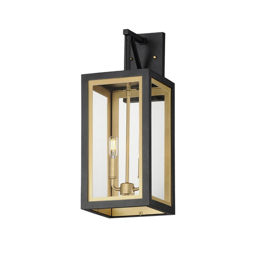 Maxim Neoclass Black Gold 2 Light Outdoor Wall Mount 30055CLBKGLD - Outdoor Wall Sconces