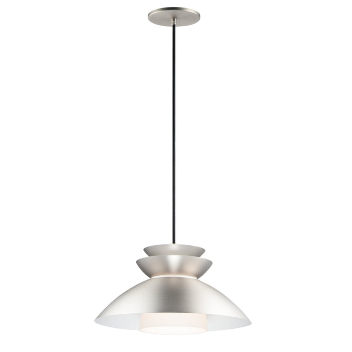 Maxim Nordic Brushed Platinum 1 Light Pendant 11359WTBP