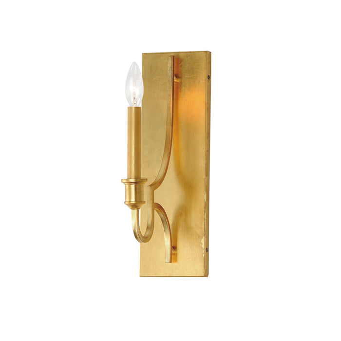 Maxim Normandy Gold Leaf 1 Light Wall Sconce 12781GL - Wall Sconces