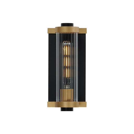 Maxim Opulent Black Antique Brass 1 Light Outdoor Wall Mount 16120CRBKAB