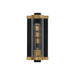 Maxim Opulent Black Antique Brass 1 Light Outdoor Wall Mount 16120CRBKAB