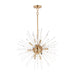 Maxim Polaris Satin Brass 12 Light Pendant 28664CLSBR