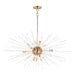Maxim Polaris Satin Brass 16 Light Pendant 28668CLSBR