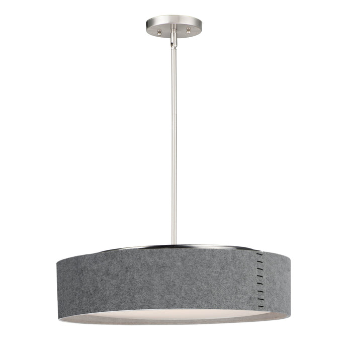 Maxim Prime Satin Nickel LED 5 Light Pendant 10226GYSN
