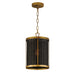 Maxim Rattan Natural Aged Brass 1 Light Pendant 14461BRNAB - Pendants