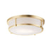 Maxim Rogue E26 Satin Brass 3 Light Flushmount 10270WTSBR