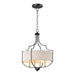 Maxim Savant Bronze Antique Brass 4 Light Chandelier 25284WLBZAB