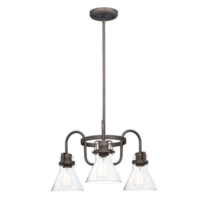 Maxim Seafarer Oil Rubbed Bronze LED 3 Light Chandelier 26116CDOI/BUL - Chandeliers