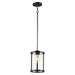 Maxim Sentinel Black 1 Light Pendant 25252CLBK