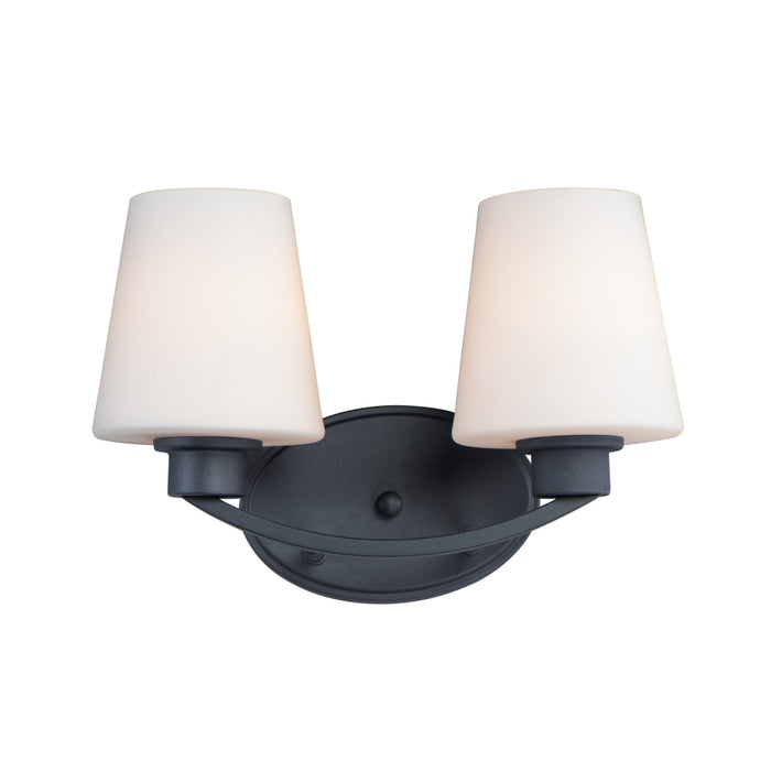 Maxim Shelter Black 2 Light Bath Vanity 11832SWBK