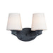 Maxim Shelter Black 2 Light Bath Vanity 11832SWBK