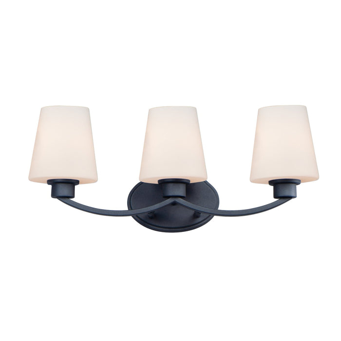 Maxim Shelter Black 3 Light Bath Vanity 11833SWBK
