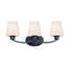 Maxim Shelter Black 3 Light Bath Vanity 11833SWBK