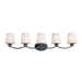 Maxim Shelter Black 5 Light Bath Vanity 11835SWBK