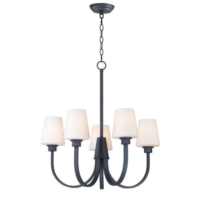 Maxim Shelter Black 5 Light Chandelier 11825SWBK