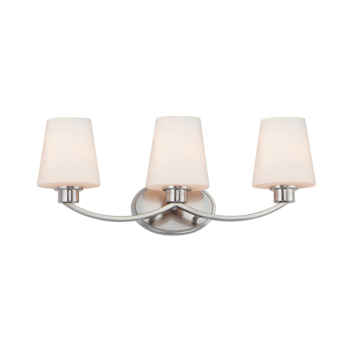 Maxim Shelter Satin Nickel 3 Light Bath Vanity 11833SWSN