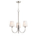 Maxim Shelter Satin Nickel 3 Light Chandelier 11823SWSN