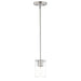 Maxim Sleek Satin Nickel 1 Light Mini-Pendant 91840CDSN