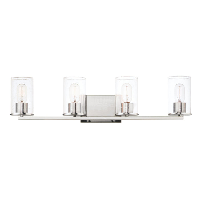 Maxim Sleek Satin Nickel 4 Light Bath Vanity 11844CDSN