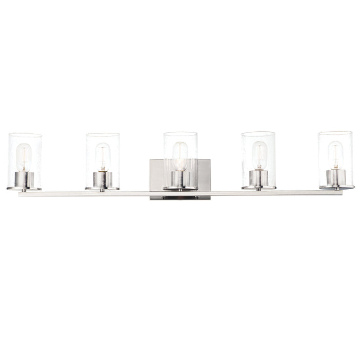 Maxim Sleek Satin Nickel 5 Light Bath Vanity 11845CDSN