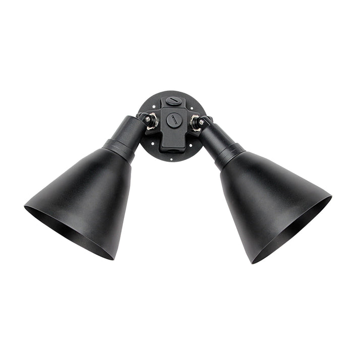 Maxim Spots Black 2 Light Outdoor Wall Sconce 92006BK