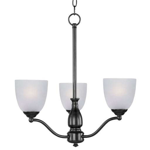 Maxim Stefan Black 3 Light Chandelier 10064FTBK