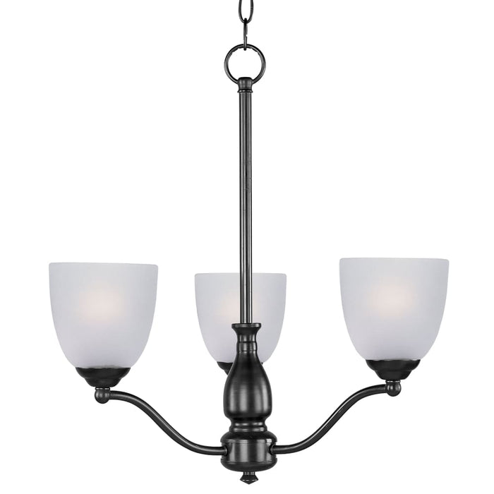 Maxim Stefan Black 3 Light Chandelier 10064FTBK