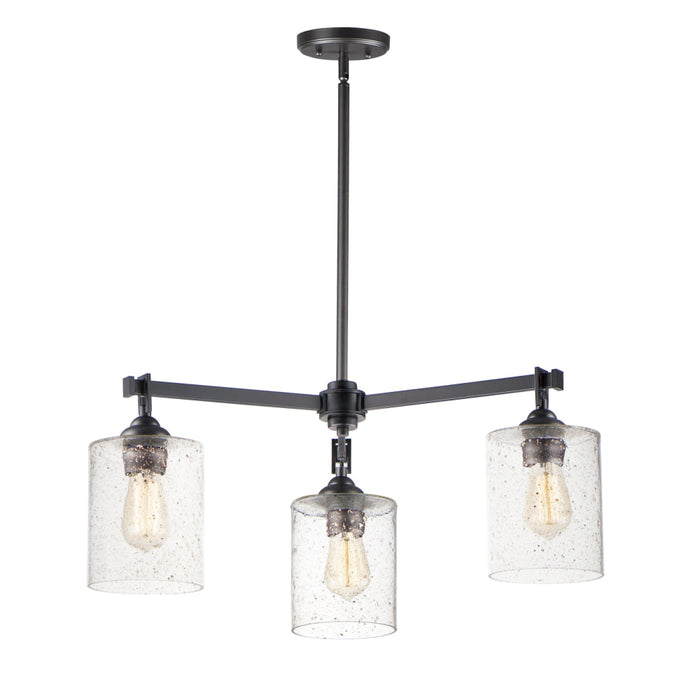 Maxim Stonehenge Bronze 3 Light Chandelier 25273SSBZ