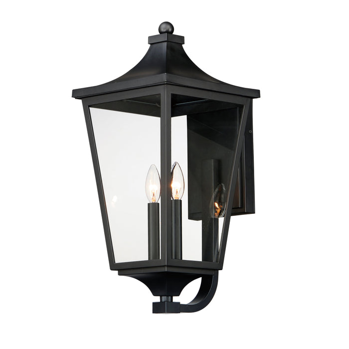 Maxim Sutton Place VX Black 2 Light Outdoor Wall Mount 40235CLBK