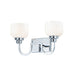 Maxim Swale Polished Chrome 2 Light Bath Vanity 26062WTPC