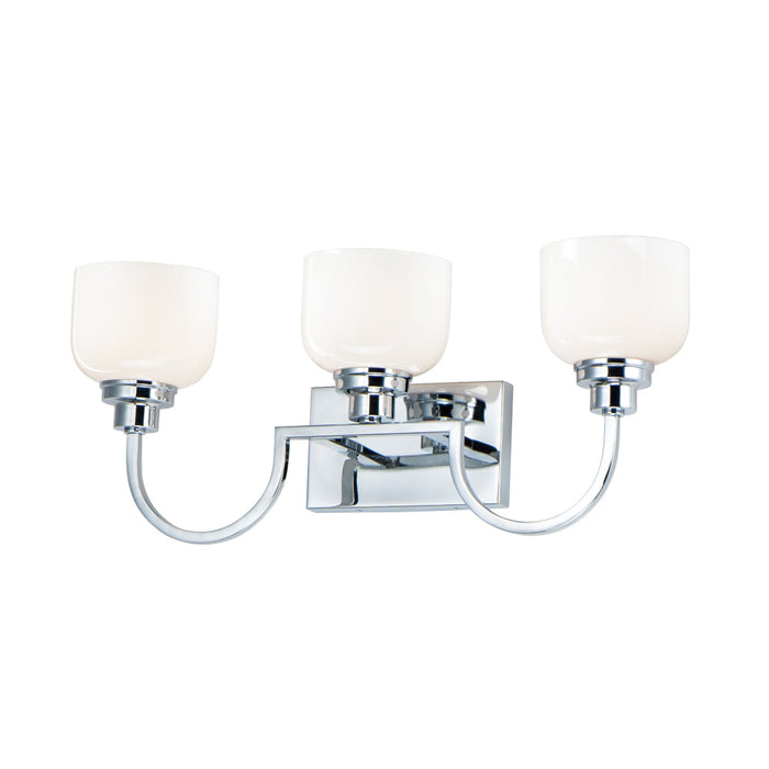 Maxim Swale Polished Chrome 3 Light Bath Vanity 26063WTPC
